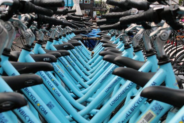 Bicycles Bike Rack Blue